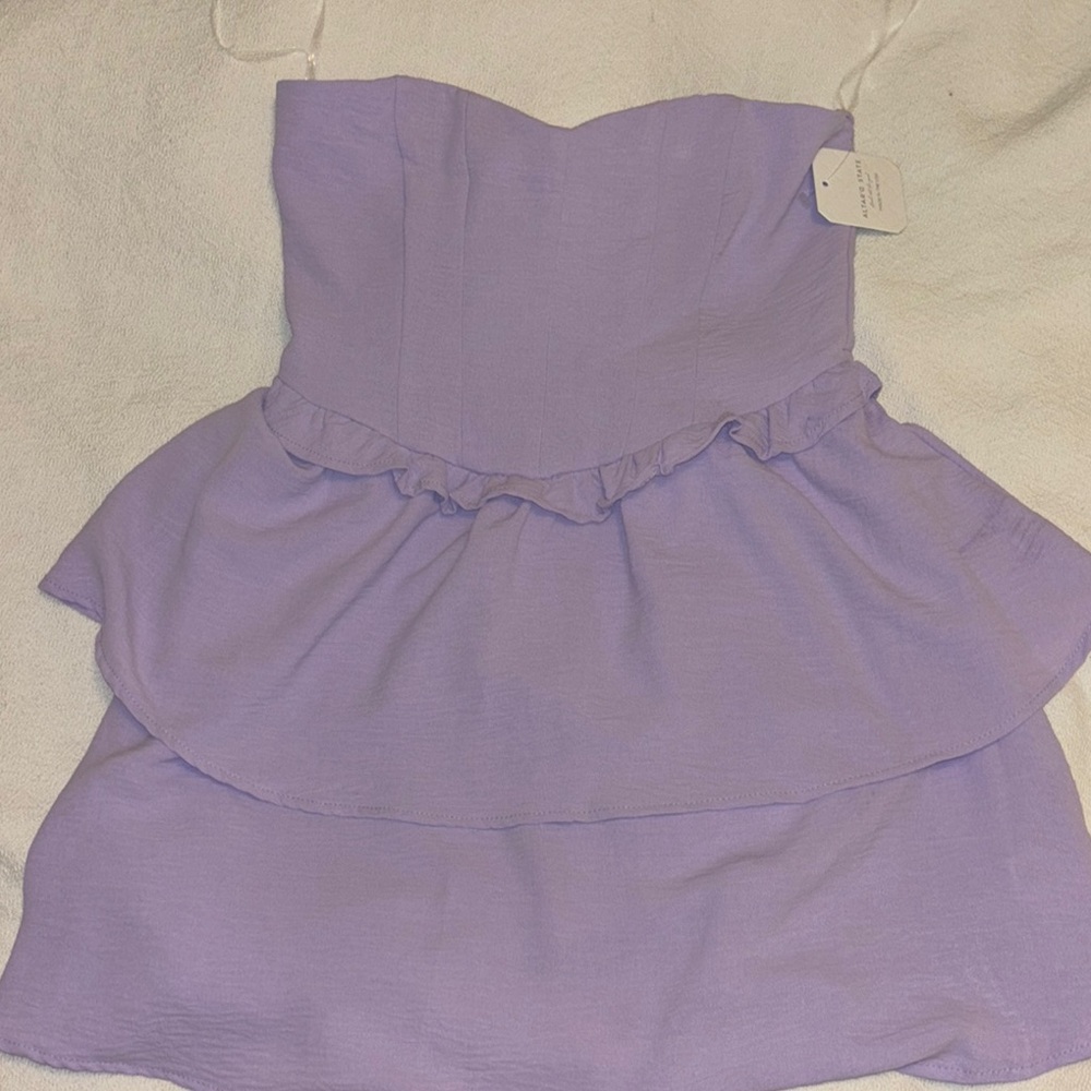 Purple pastel mini dress
